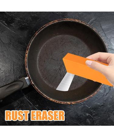 Faucet Stain Eraser - Rubber Dirt and Stains Remover Kitchen Tool Pot Bottom Scratch and Rust Remover Dirt and Stains Cleaner Orange Color for Faucet Kettle Dalynn - Buy Online on SooperMarket.com
