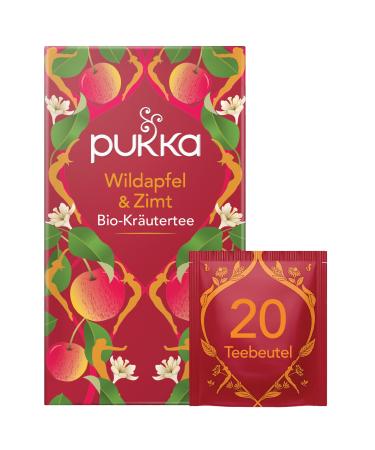 Pukka |Bio-spice fruit tea "Wildapfel & Zimt" |Wild apple orange peel & cinnamon |For little adventures in everyday life |1 Pack |20 tea bags wild apple cinnamon