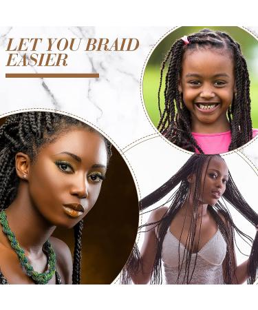 14 Pcs Hair Braiding Tool Set with Magnetic Pin Wristband, Comb, and Hair Clips - Purple Pink Braid Maker Kit - Buy Online on SooperMarket.com