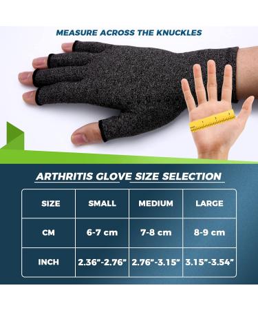 YOGINGO Fingerless Compression Gloves for Arthritis Relief - S Grey, 1 Pair - Buy Online on SooperMarket.com