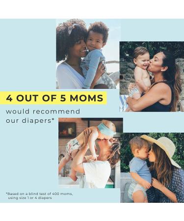 The Honest Company Clean Conscious Diapers | Plant-Based & Sustainable | Rose Blossom + Tutu Cute | Newborn Size 76 Count Club Box - Buy Online on SooperMarket.com