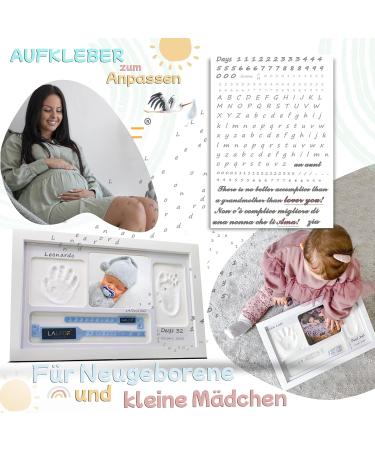 LALFOF Customizable Baby Footprint & Handprint Frame - Dermatologically Tested Memory Set - Buy Online on SooperMarket.com