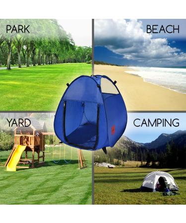 MyDeal Pop Up Pet House in a Bag - Portable Play Pen with 3 Net Windows and Zipper Door for Dogs, Cats, Rabbits - Shelter and Safety on the Go - Buy Online on SooperMarket.com