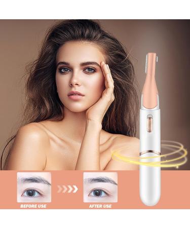 Buy Rechargeable Electric Eyebrow Trimmer - Double Blade Facial Hair Remover Set for Women - Buy Online on SooperMarket.com