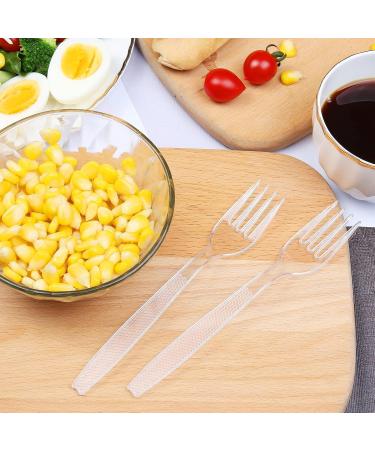 Plastic Forks Sturdy and Durable 100 Pack Ideal for Party BBQ Picnic Home Office and Restaurant Use - Buy Online on SooperMarket.com