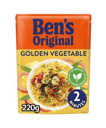 Ben's Original Golden Vegetable Microwave Rice Pouch 220g