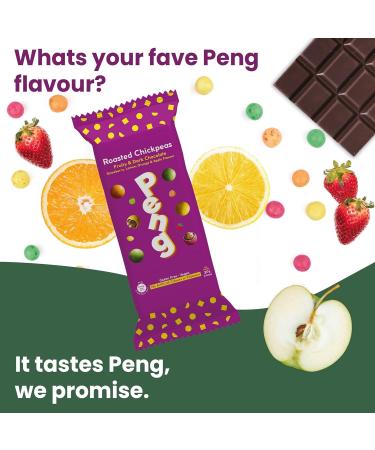 Peng Roasted Chickpeas Snack (6 x 30g) - Healthy High Protein Plant-Based Fruity Candy - Buy Online on SooperMarket.com
