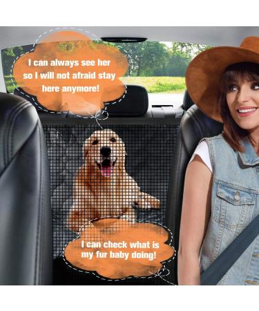 Peticon Waterproof Dog Car Seat Cover with Mesh Window - Nonslip, Scratchproof Hammock for Backseat - Fits Cars, Trucks, SUVs, Jeeps - Black - Buy Online on SooperMarket.com
