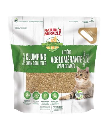 Nature's Miracle Premium Corn Cob Litter 18lbs 8.1 kg Bilingual Packaging