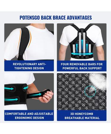 Posture Corrector Women and Men Back Brace for Men and Women Rotate button adjustment Shoulder Straightener Back Support Spine Scoliosis Posture Hunchback Hump Thoracic Spine Corrector(Medium) - Buy Online on SooperMarket.com
