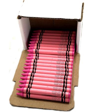 MinifigFans 50 Pink Crayons Bulk - Single Color Refill - Regular Size 5/16 x 3-5/8 - Buy Online on SooperMarket.com
