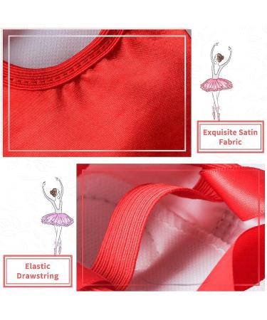 iCKER Girls Pink Satin Ballet Dance Shoes Split Sole - Size 10 Toddler Red - Buy Online on SooperMarket.com