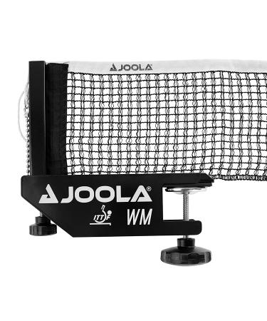 JOOLA WM Professional Table Tennis Net and Post Set - ITTF Tournament Approved - 72in Regulation Ping Pong Net with Screw On Clamp Attachment