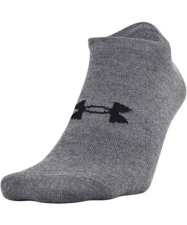 Under Armour Adult Essential Lite No Show Socks 6-Pack - Gray Assorted Large - Buy Online on SooperMarket.com