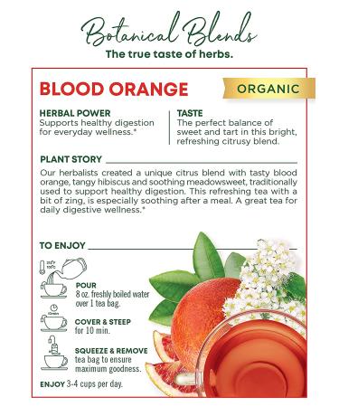 Buy Traditional Medicinals Organic Blood Orange Herbal Tea | Caffeine Free 14 Bags - Buy Online on SooperMarket.com