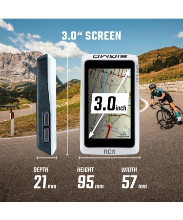 Buy Sigma ROX 12.1 EVO Basic Set - White Bicycle Navigation System | Bluetooth GPS GLONASS | International Shipping Available - Buy Online on SooperMarket.com