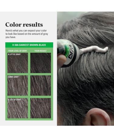 Just For Men Shampoo-In Color, Darkest Brown-Black H-50A with Keratin and Vitamin E - Stronger Hair Formula for Men - Buy Online on SooperMarket.com