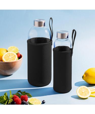 Buy Noma 1L Glass Bottle with Neoprene Cover - Durable Sports & Outdoor Water Bottle | Available in 500ml & 1000ml - Perfect for Office & School - Buy Online on SooperMarket.com