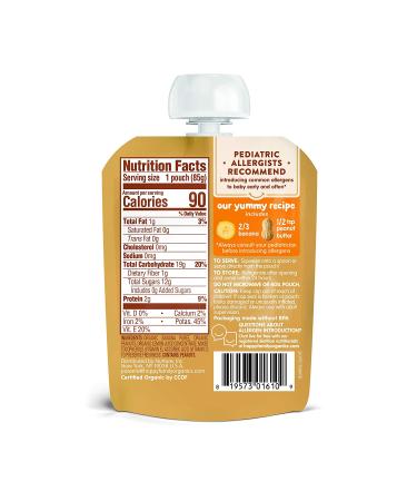 Happy Family Organics Baby Nutty Blends - Organic Banana & Peanut Butter 6+ Months, 3 oz - Buy Online on SooperMarket.com