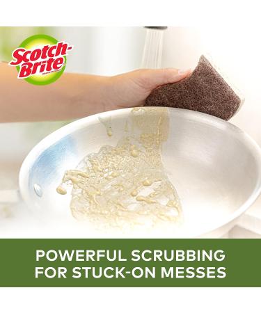 Scotch-Brite Greener Clean scrub sponge Heavy Duty 3 Pack garage/Outdoor/Kitchen Scrubber 3 count - Buy Online on SooperMarket.com