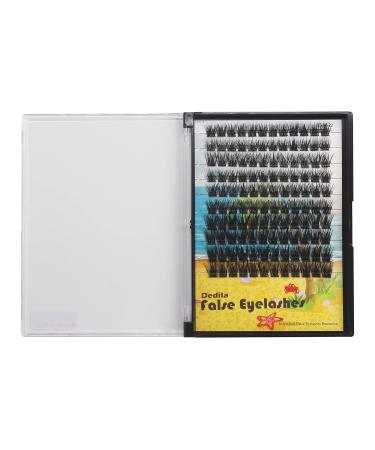 Dedila Large Pack Cluster Eyelash Extensions D Curl Wide Stem Mixed Set - 12-16mm | Dramatic Volume Individual False Eyelashes - Buy Online on SooperMarket.com