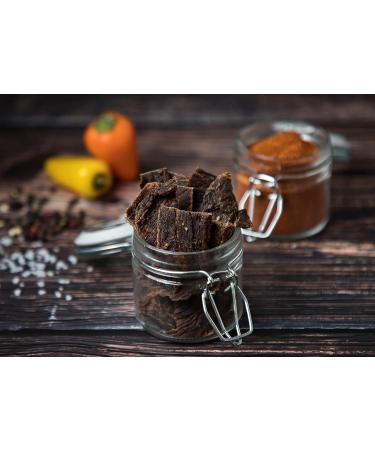 Craftsman Beef Jerky - 100% Natural Sugar-Free Protein 68% | 4x50g Pack | Bavarian D rrfleisch Mix | Smoky Chili & Hemp Pepper Biltong - Buy Online on SooperMarket.com