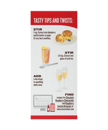 McCormick Raspberry Extract with Other Natural Flavors  2 fl oz Raspberry 2 Fl Oz (Pack of 1) - Buy Online on SooperMarket.com