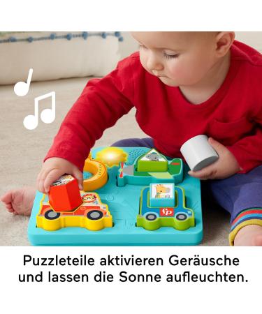 Buy Fisher-Price Vehicle Puzzle - Interactive Form Sorting Toy with 40 Songs & Lights | Ages 9+ Months - International Shipping - Buy Online on SooperMarket.com