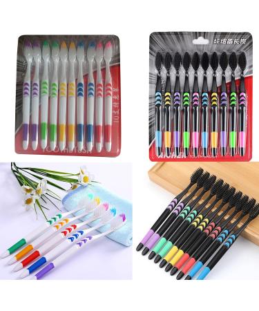 Ultrafine Eco-Friendly Toothbrush Set | Soft Bristle Travel Toothbrush for Adults - Oral Hygiene Care - Buy Online on SooperMarket.com