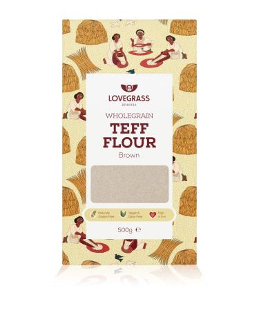 Lovegrass Habesha Brown Teff Flour - 500g - Gluten Vegan and Dairy Free