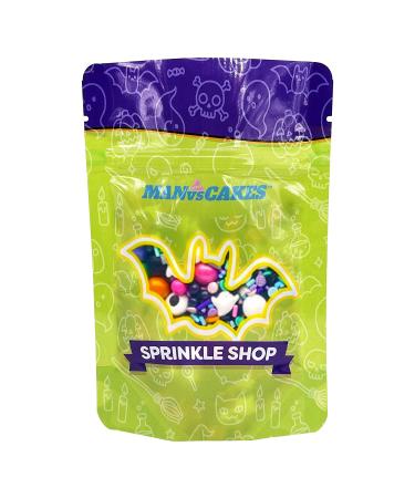 Manvscakes Sprinkles - Themed Sprinkles for Cake Decorating  Sprinkle Mix for Cookies  Ice Cream  Fondant Cake  Caramel Apples  Cupcakes & Other Desserts  Assorted Halloween & Fall Sprinkles  4 oz - Buy Online on SooperMarket.com