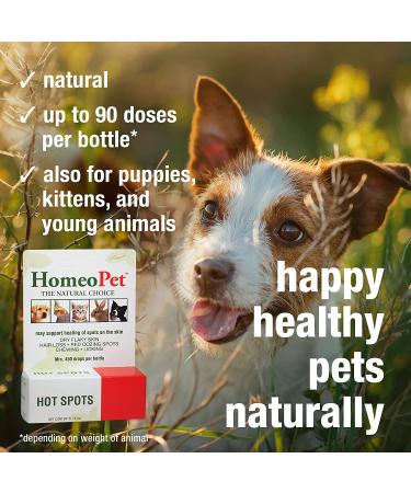 HomeoPet Hot Spots 15ml: Soothing Relief for Pets' Skin Irritations - Buy Online on SooperMarket.com