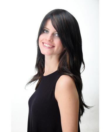 WIG ME UP ZL172-2H30 Long Straight Voluminous Dark Brown Rust Brown Streaked Ladies Wig - International Shipping Available - Buy Online on SooperMarket.com