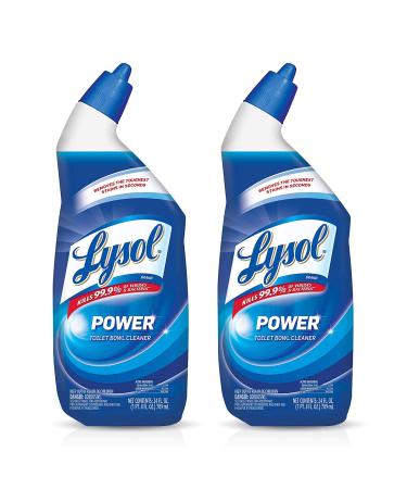 Lysol Power Toilet Bowl Cleaner, 24 Ounce (Pack of 2)