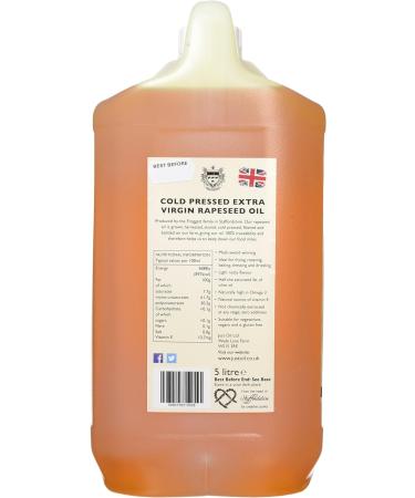 Just Cold Pressed Extra Virgin Rapeseed Oil 5 Litre - Buy Online on SooperMarket.com