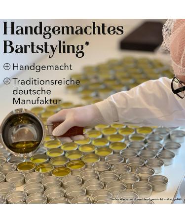 Beardpride Bartwachs - Original Beard Wax for Men | Beeswax Mustache & Beard Styling | Perfect Gift (55g) - Buy Online on SooperMarket.com