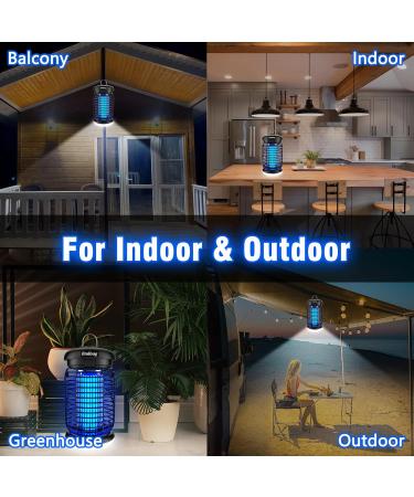 Endbug Bug Zapper Outdoor with LED Light 4200V Mosquito Zapper Outdoor IPX5 Waterproof Electric Bug Zapper 2-in-1 Fly Zapper Fly Trap Indoor Outdoor for Patio Garden Backyard Home Plug in - Buy Online on SooperMarket.com