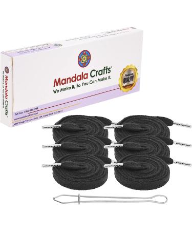 6 Pack 55 Inch Black Flat Drawstring Cord Set with Threader - Hoodie Drawstring Replacement - Buy Online on SooperMarket.com