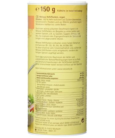 Naturata Molasses Yeast Flakes - Pack of 6 (6 x 150g) | Premium Nutritional Yeast for Baking & Cooking | International Shipping Available - Buy Online on SooperMarket.com