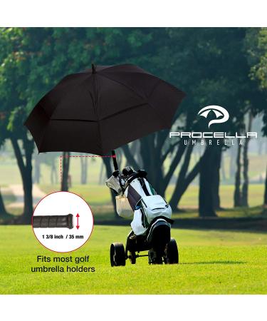 Procella Golf Umbrella 62 Inch - Windproof & Waterproof | Vented Canopy, Automatic Open | Best Golf Gift for Men & Women - Buy Online on SooperMarket.com