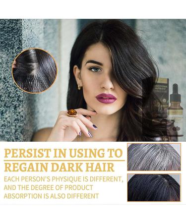 Trendyfave Anti-greying Hair Serum Ganoderma Nutrient Hair Darkening Serum Natural Hair Grey Reverse Essence Restore Hair Natural Color Grey Hair Coverage Serum Promotes Thicker Fuller Healthier Hair - Buy Online on SooperMarket.com