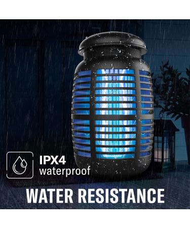 2-in-1 Bug Zapper + Attractant - 4800V Mosquito Killer - Electric Insect Fly Trap - Waterproof Indoor & Outdoor - Bright Light Bulb Lamp for Backyard, Patio, Home - Plug-in - Buy Online on SooperMarket.com