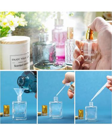 Yu Feng 12 Pack 15ml Transparent Glass Perfume Spray Bottles - Refillable Fine Fog Containers for Essential Oils Cleaning & Liquid Fragrance - Buy Online on SooperMarket.com