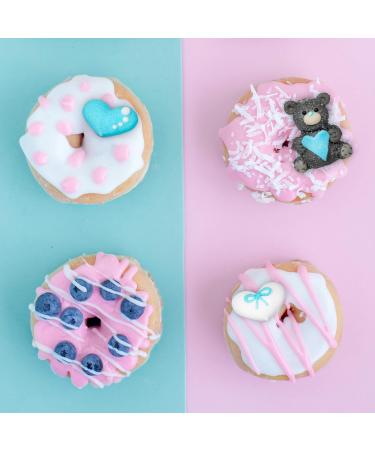 Baking Decorations 3D Baby Set in Blue Pack of 5 Heart Motifs & a Bear Sugar Figure as Sugar Decoration for Baking Cupcakes & Muffins Ideal for Baby Showers & Gender Reveal Parties - Buy Online on SooperMarket.com