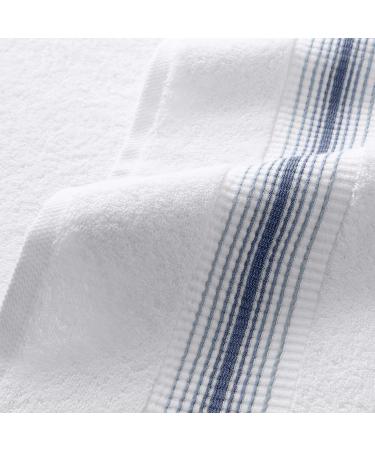 Aston & Arden Turkish Bath Towels - Pack of 2, 600 GSM Oversized Ultra Soft Hand Towels in Crystal Blue - Buy Online on SooperMarket.com