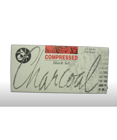 Jakar Compressed Charcoal Sticks - Black (pack Of 12)