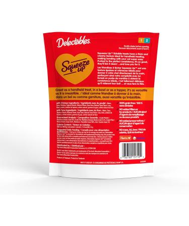 Hartz Delectables Squeeze Up Interactive Lickable Wet Cat Treats Chicken & Tuna 120 Count Chicken & Tuna 1 g (Pack of 120) - Buy Online on SooperMarket.com