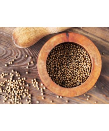 Organic Coriander Seeds 6oz - Non-GMO Whole Spice for Garam Masala & Curry - High Fiber & Minerals - Vegan & Non-Irradiated - Buy Online on SooperMarket.com