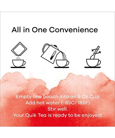QuikTea Masala Chai Tea Latte - 10 Count - Authentic All Natural Blend - Buy Online on SooperMarket.com