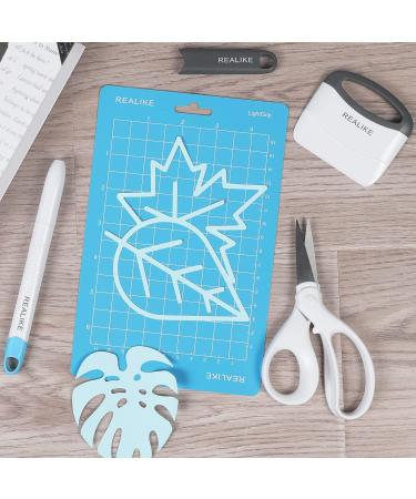 REALIKE Craft Weeding Tools Kit - Scraper, Spatula, Scissors, Tweezers - Blue 5 Piece Set for Vinyl Cardstock Crafting - Compatible with Cricut, Silhouette, Siser HTV, Oracal Vinyl - Buy Online on SooperMarket.com